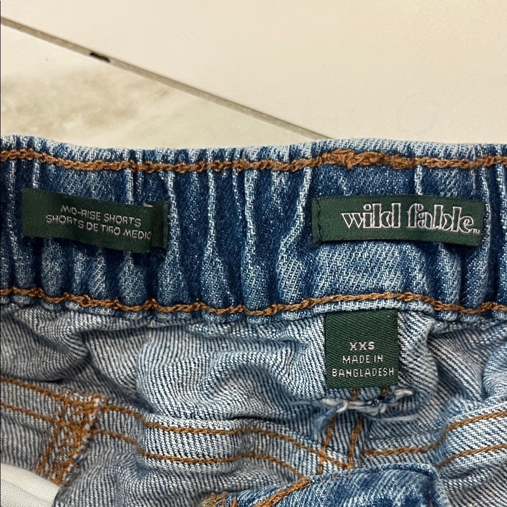Wild Fable Dark Blue Jean Shorts - Picture 2 of 5